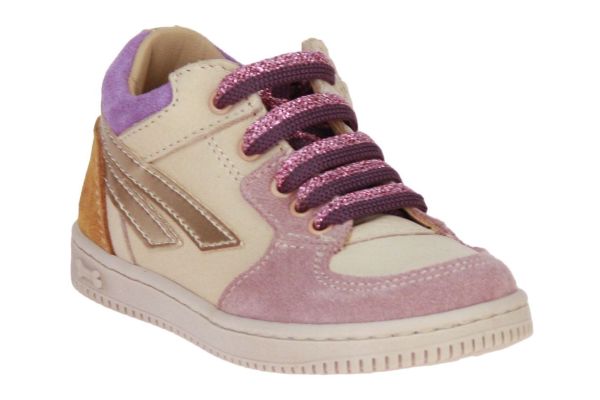 Stones and Bones Nomi Beige-Roze Sneaker  (NOMI-ROSE NATURAL) - Schoenen Caramel (Sint-Job-in-’t-Goor)