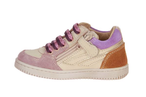 Stones and Bones Nomi Beige-Roze Sneaker  (NOMI-ROSE NATURAL) - Schoenen Caramel (Sint-Job-in-’t-Goor)