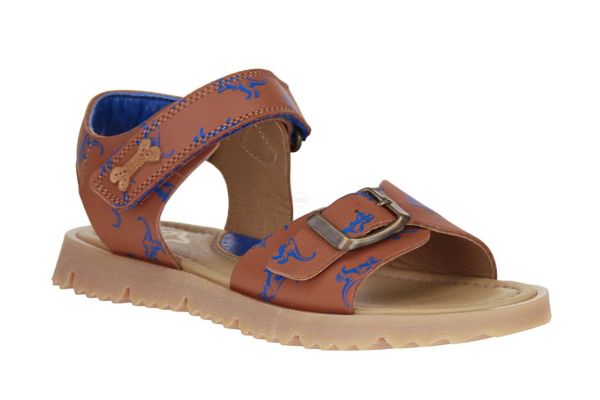 Stones and Bones Loxes Cognac Sandaal  (LOXES-CUOIO/BLUE) - Schoenen Caramel (Sint-Job-in-’t-Goor)