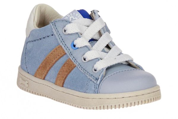 Stones and Bones Nepo Blauwe Sneaker  (NEPO- BLUE/CUOIO) - Schoenen Caramel (Sint-Job-in-’t-Goor)