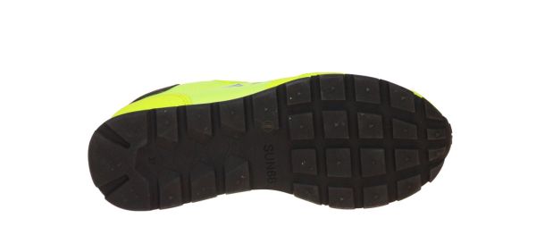 SUN68 Ally Solid Nylon Teen Fluo Gele Sneaker  (BZ33401T-63) - Schoenen Caramel (Sint-Job-in-’t-Goor)