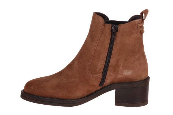 Tamaris Cognac Suède Korte Laars  (1-25007-43/305) - Schoenen Caramel (Sint-Job-in-’t-Goor)