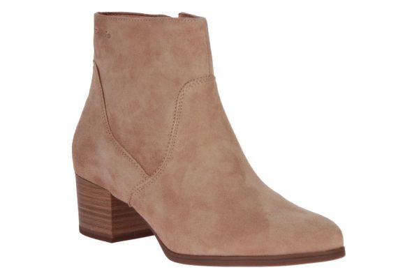 Tamaris Beige Enkellaars  (1-25032-43/400) - Schoenen Caramel (Sint-Job-in-’t-Goor)