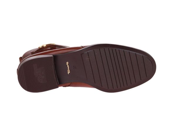 Tamaris Cognac Enkellaars  (1-25321-43/305) - Schoenen Caramel (Sint-Job-in-’t-Goor)