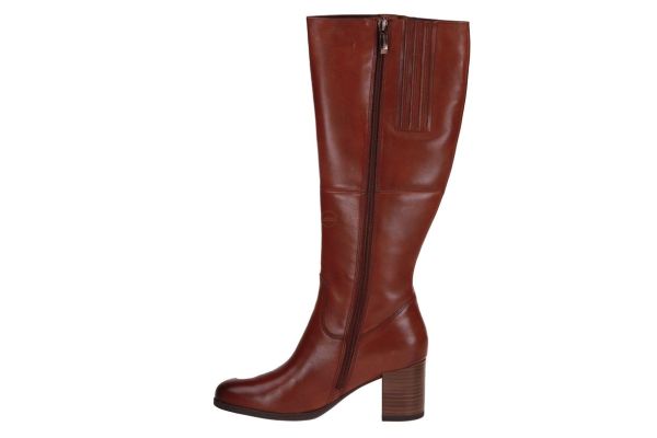 Tamaris Cognac Lange Laars  (1-25547-43/305) - Schoenen Caramel (Sint-Job-in-’t-Goor)