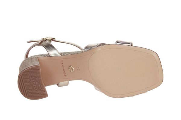 Tamaris Sandaal Goud  (1-28320-44/933) - Schoenen Caramel (Sint-Job-in-’t-Goor)