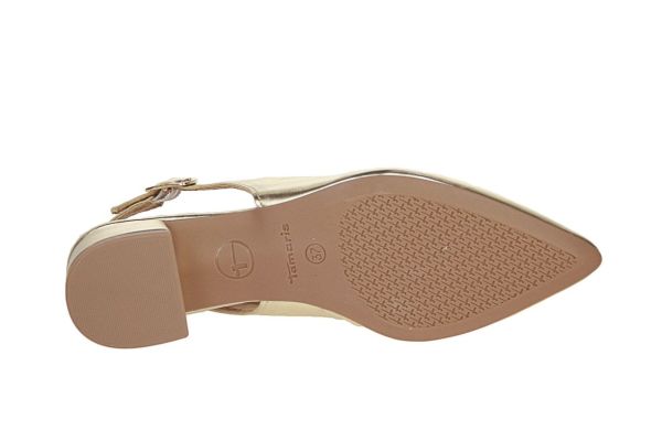 Tamaris Slingback Goud  (1-29505-44/965) - Schoenen Caramel (Sint-Job-in-’t-Goor)