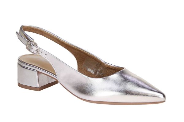 Tamaris Slingback Zilver  (1-29505-44/993) - Schoenen Caramel (Sint-Job-in-’t-Goor)