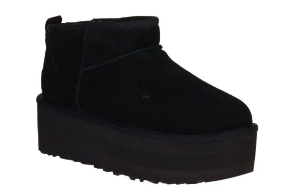 UGG Classic Ultra Mini Platform Black  (1135092-BLK) - Schoenen Caramel (Sint-Job-in-’t-Goor)