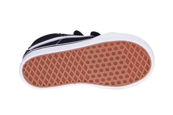 Vans Sk8-Mid Reissue V Zwart-Wite Sneaker  (VN00018W6BT1) - Schoenen Caramel (Sint-Job-in-’t-Goor)