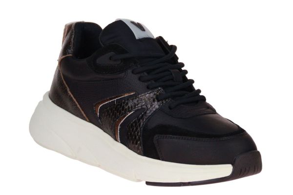 Via Vai Vic Taylor Zwarte Sneaker  (62027-05-900) - Schoenen Caramel (Sint-Job-in-’t-Goor)