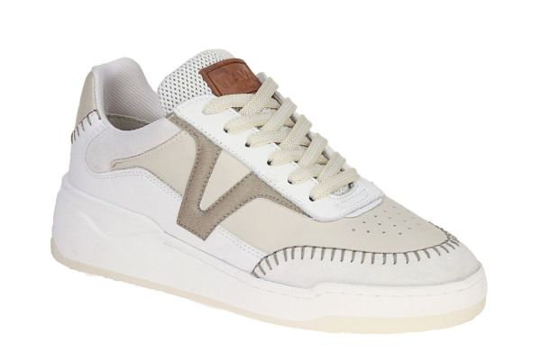 Via Vai Sam Olivia Wit-Beige Sneaker  (SAM-REFLEX) - Schoenen Caramel (Sint-Job-in-’t-Goor)