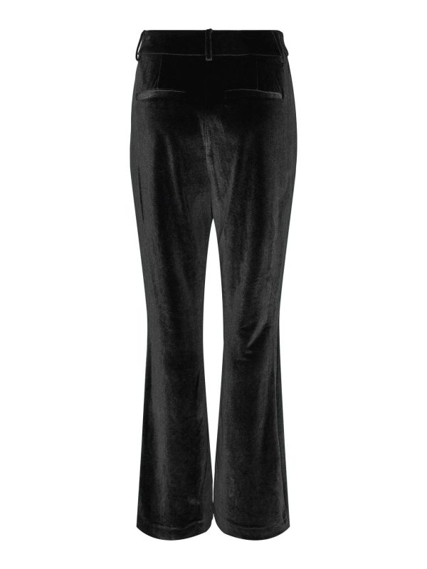 Y.A.S. Velva HW Flared Trousers Black  (26028480-black) - Schoenen Caramel (Sint-Job-in-’t-Goor)