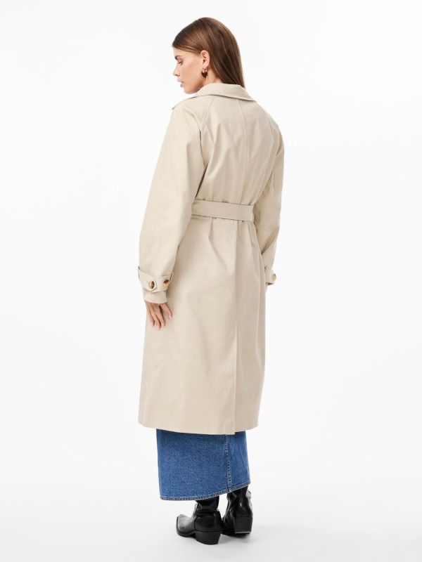 Y.A.S. Teronimo Trench Coat Doeskin  (26032858 doeskin) - Schoenen Caramel (Sint-Job-in-’t-Goor)