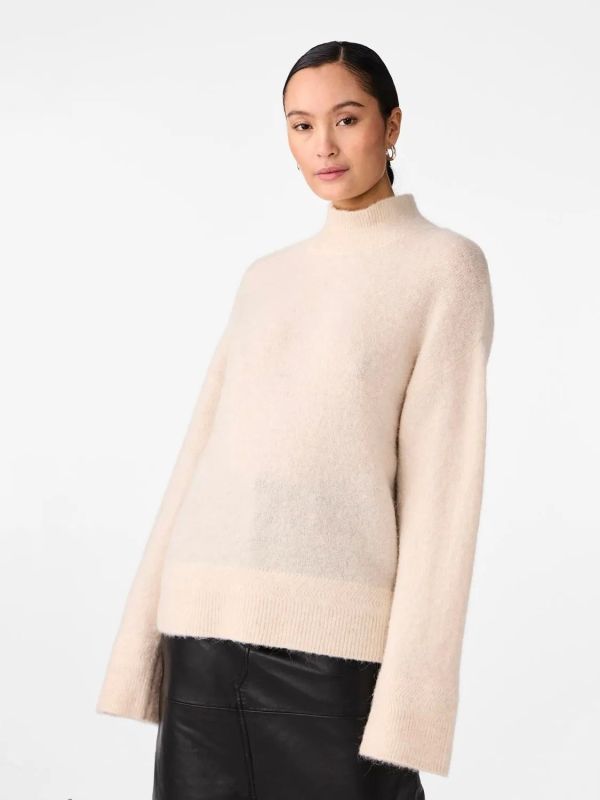 Y.A.S. Nellis LS Knit Pullover Birch  (26034887 birch) - Schoenen Caramel (Sint-Job-in-’t-Goor)