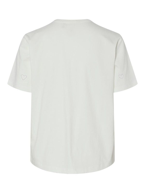 Y.A.S. Merala SS T-Shirt White  (26037105 star white) - Schoenen Caramel (Sint-Job-in-’t-Goor)