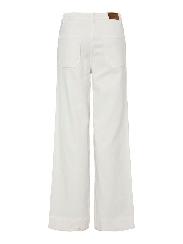 Y.A.S. Jenka HW Flared Jeans Solid Star White 