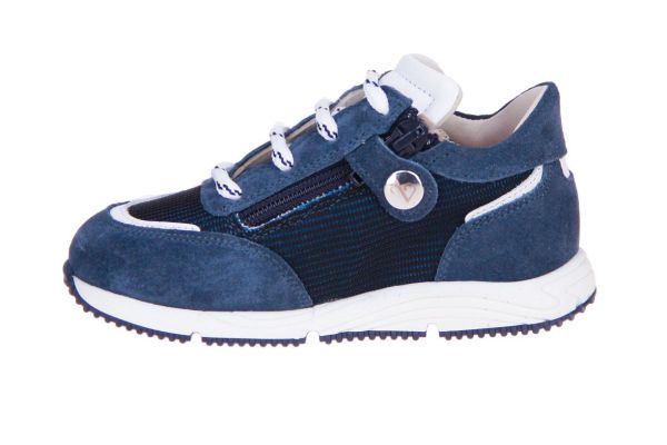 Zecchino d'Oro Blauwe Sneaker  (A02-250) - Schoenen Caramel (Sint-Job-in-’t-Goor)