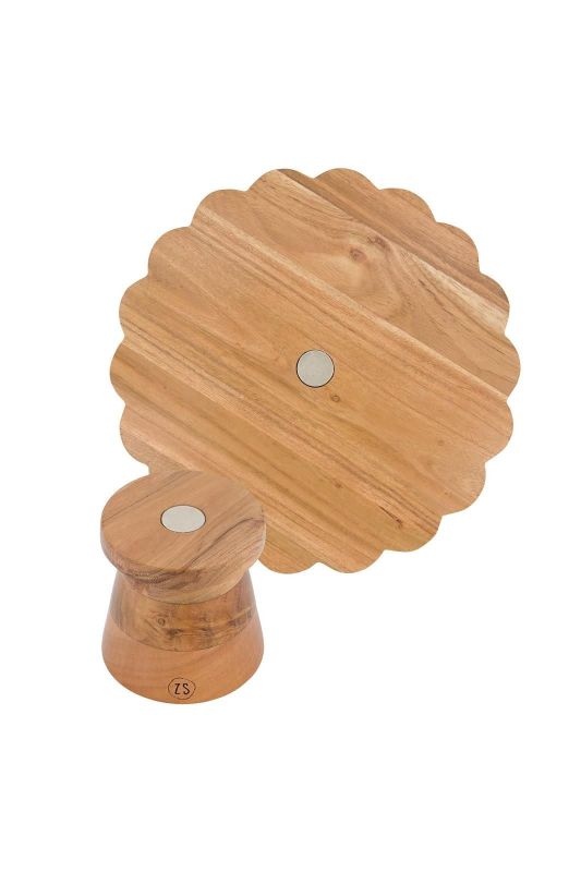 Zusss Houten Taartplateau Donkerbruin  (0709-155/1011) - Schoenen Caramel (Sint-Job-in-’t-Goor)