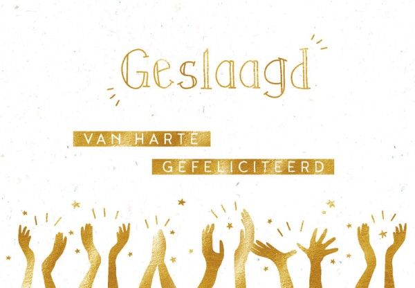 Hartung Greetings 'Geslaagd'  (57988) - Schoenen Caramel (Sint-Job-in-’t-Goor)