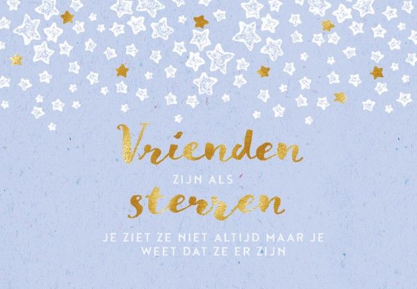 Hartung Greetings 'Vrienden Zijn als sterren'  (57992) - Schoenen Caramel (Sint-Job-in-’t-Goor)