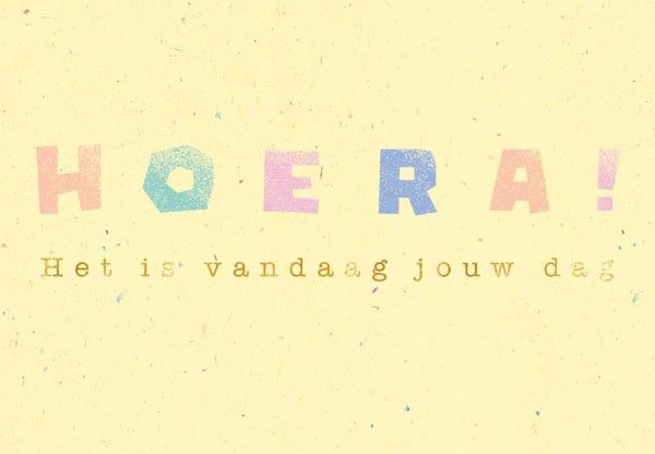 Hartung Greetings 'Hoera'  (57999) - Schoenen Caramel (Sint-Job-in-’t-Goor)